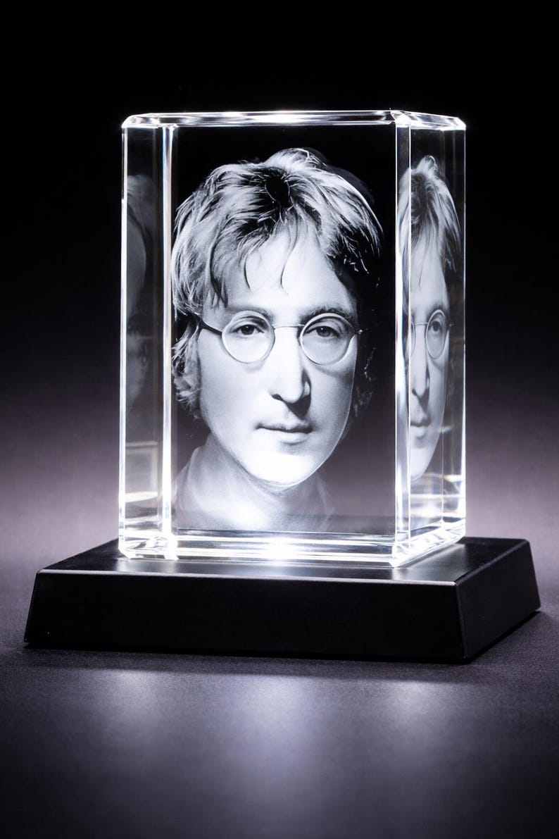 Personalized 3D Crystal Photo Engraving | Custom Pet Memorial Keepsake | Mother's Day Gift (LED Base Included)