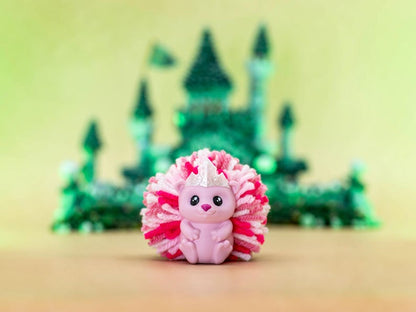 Hedgehog Witch Desk Buddy: 3D Printed Yarn Pompom Decor - Wicked Inspired