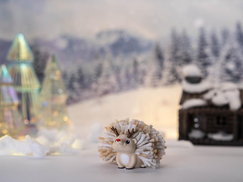 Christmas Hedgehog Decor – Santa Snugglehog & Rudy the Reinhog | Stocking Stuffers | Holiday Collectibles