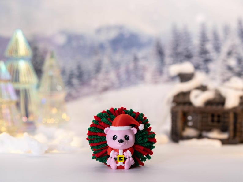Christmas Hedgehog Decor – Santa Snugglehog & Rudy the Reinhog | Stocking Stuffers | Holiday Collectibles