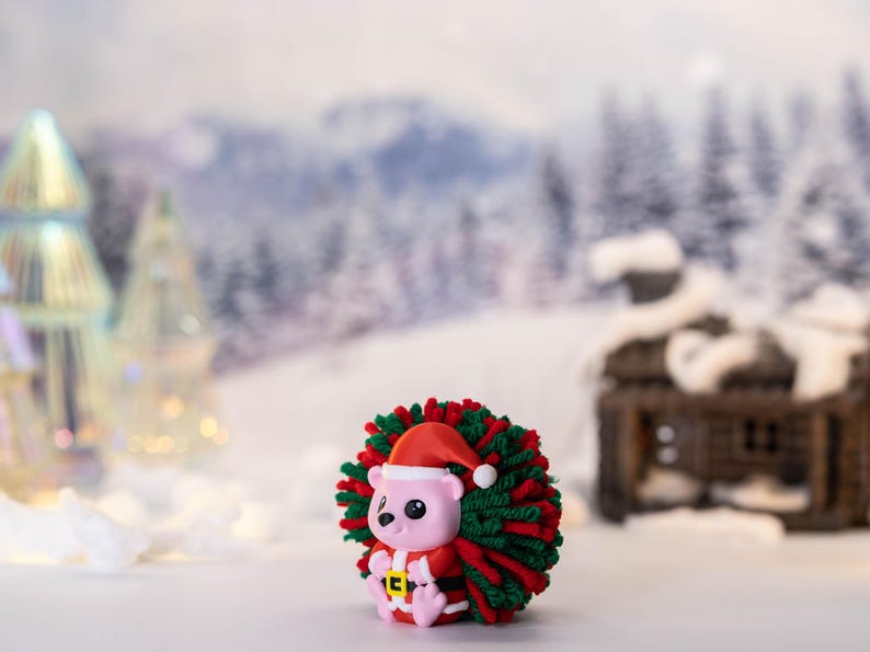 Christmas Hedgehog Decor – Santa Snugglehog & Rudy the Reinhog | Stocking Stuffers | Holiday Collectibles